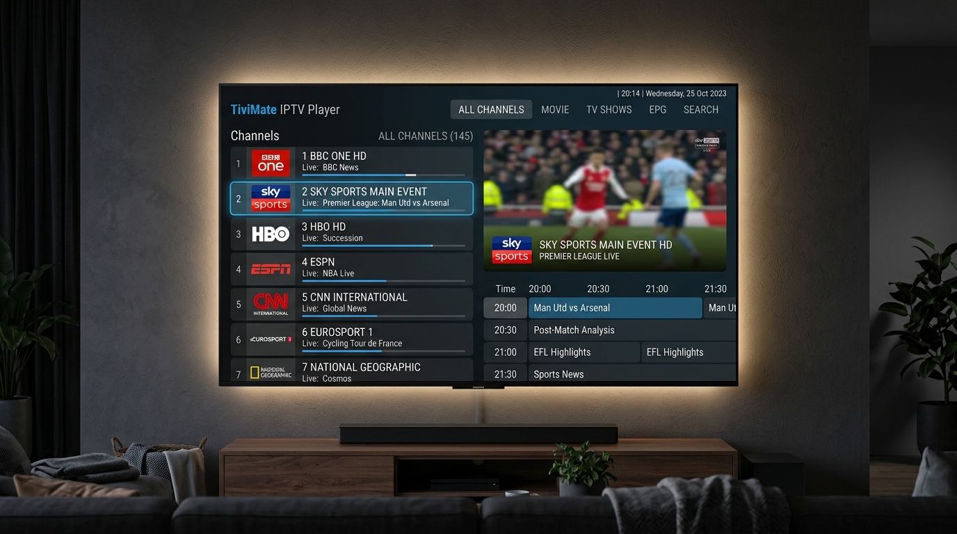 TiviMate IPTV Player: Funktioner, spellistor och avancerade inställningar