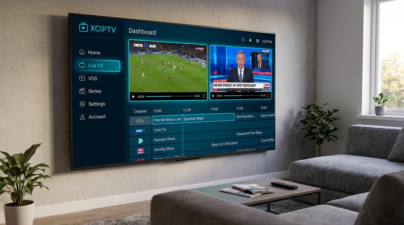 XCIPTV Player: Översikt av gränssnitt, funktioner och spelarval